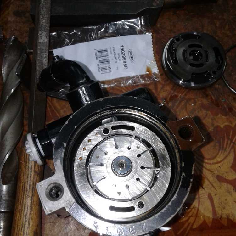 Установка нового уплотнительного кольца в систему управления